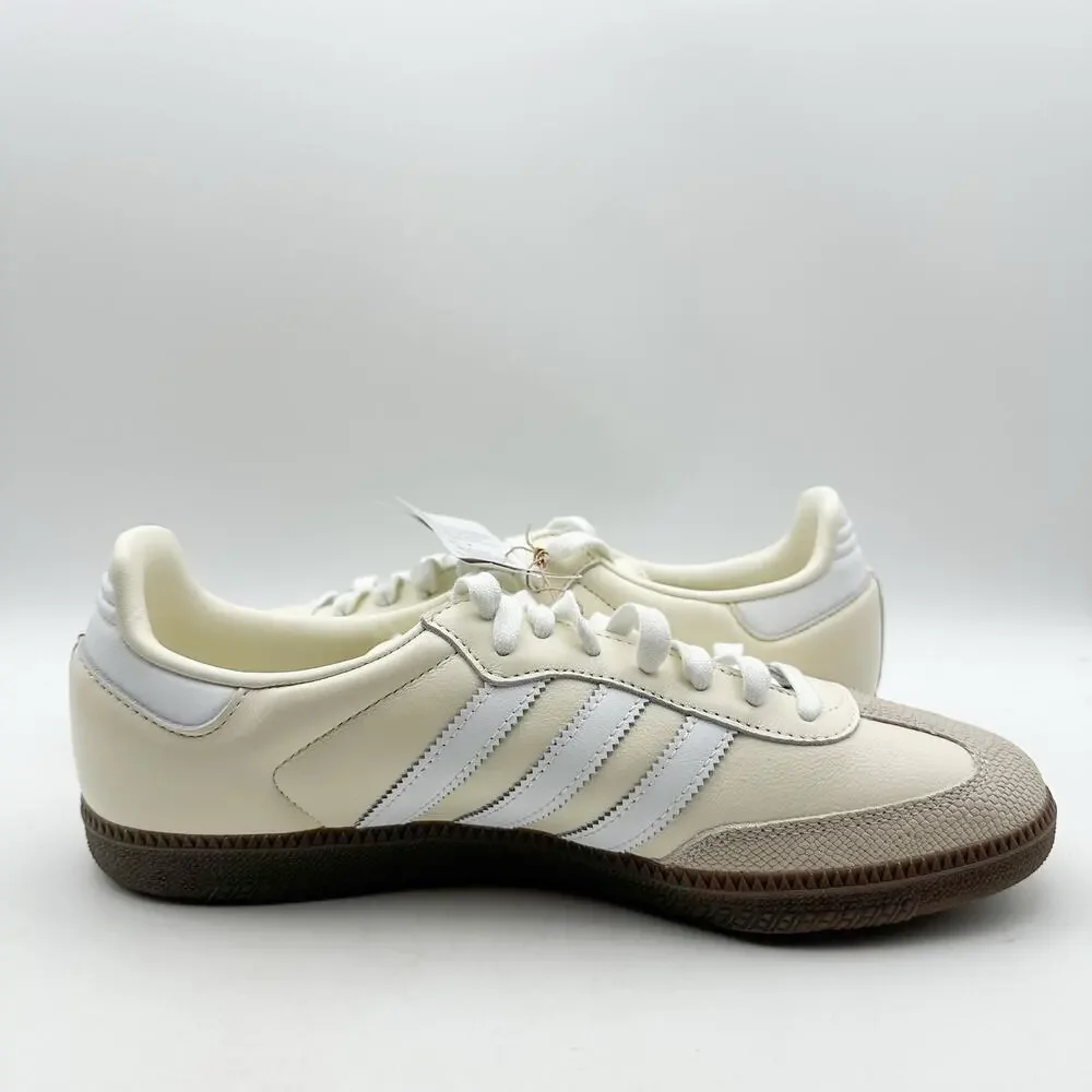 ADIDAS Womens Samba OG Wonder Alumina Sneakers Size 11 Off-White Tan NWT NWOB